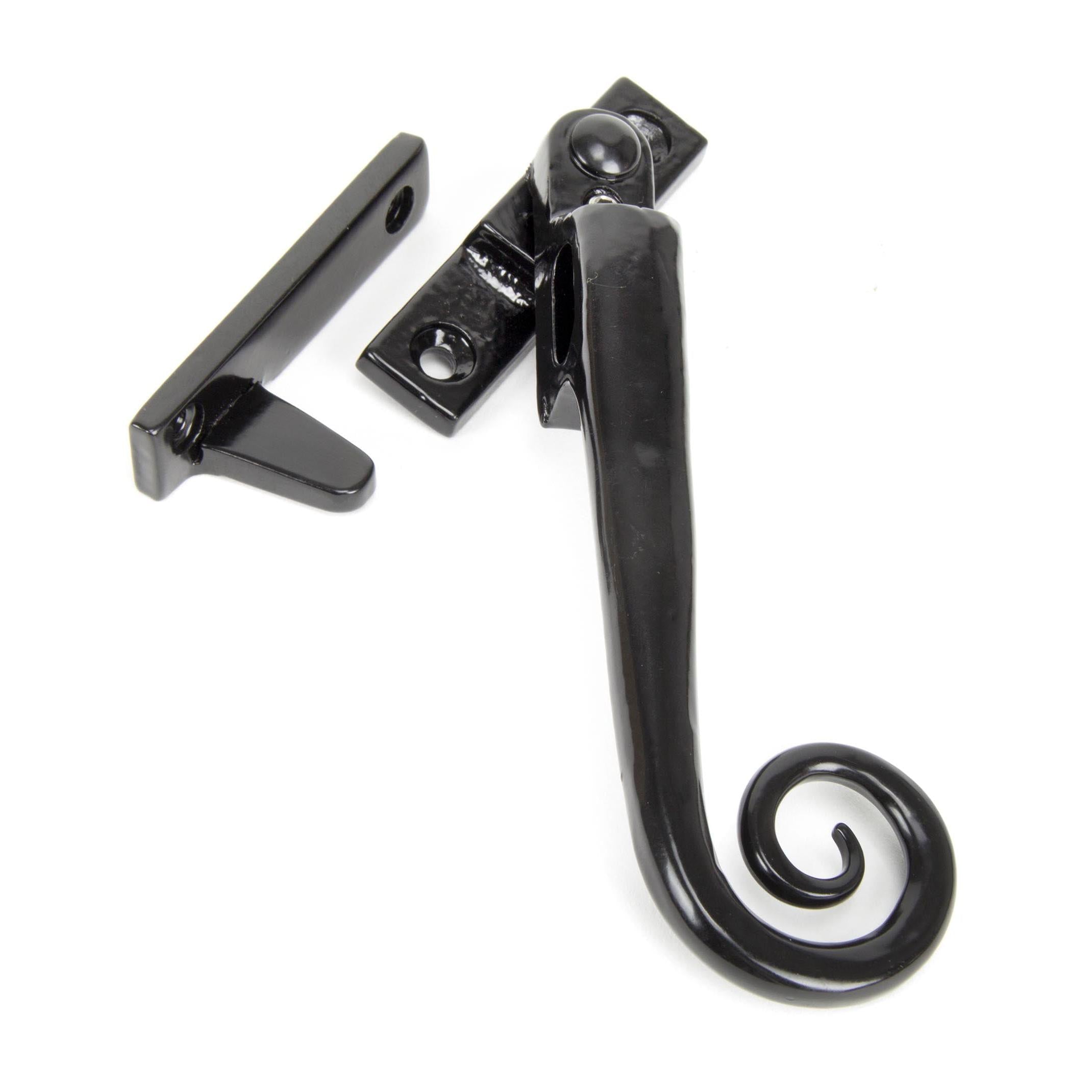 Black Locking Night-Vent Monkeytail Fastener - RH | From The Anvil - Night-Vent Fasteners - From The Anvil - Yester Home