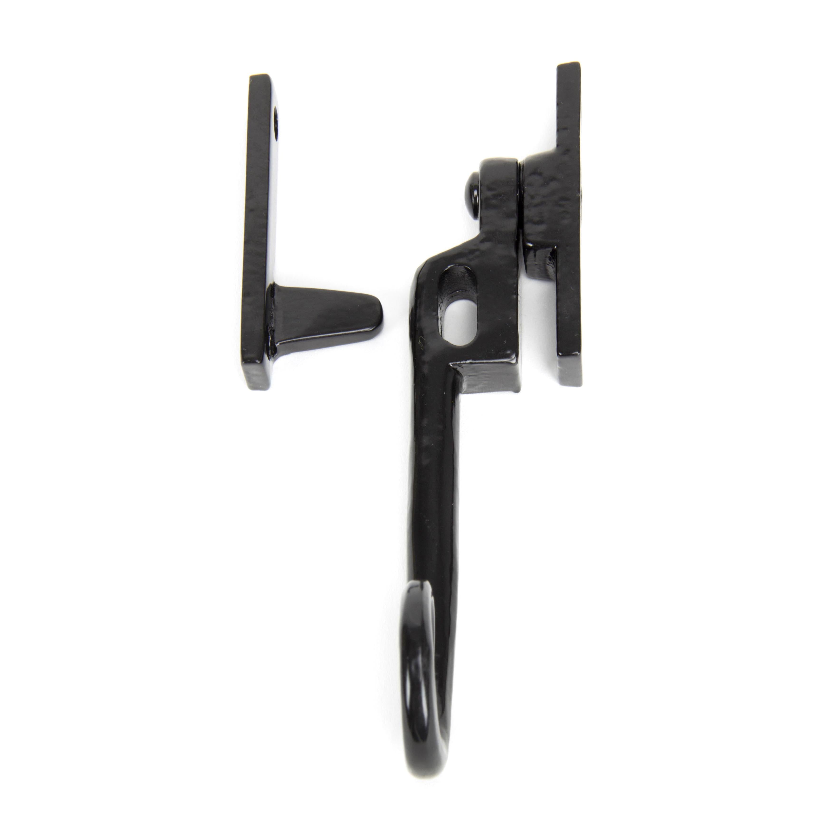Black Locking Night-Vent Monkeytail Fastener - RH | From The Anvil - Night-Vent Fasteners - From The Anvil - Yester Home