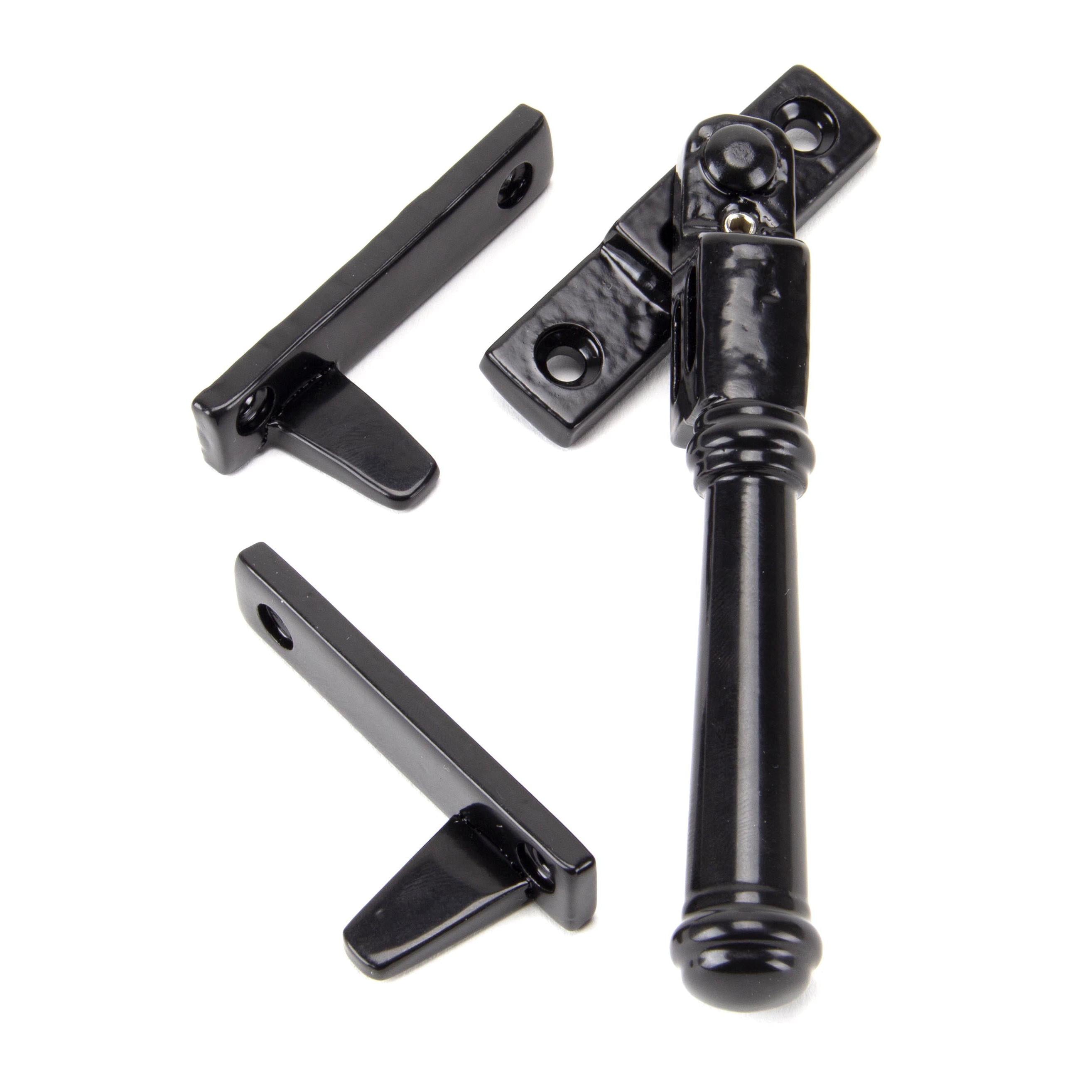 Black Locking Night-Vent Regency Fastener | From The Anvil - Night-Vent Fasteners - From The Anvil - Yester Home