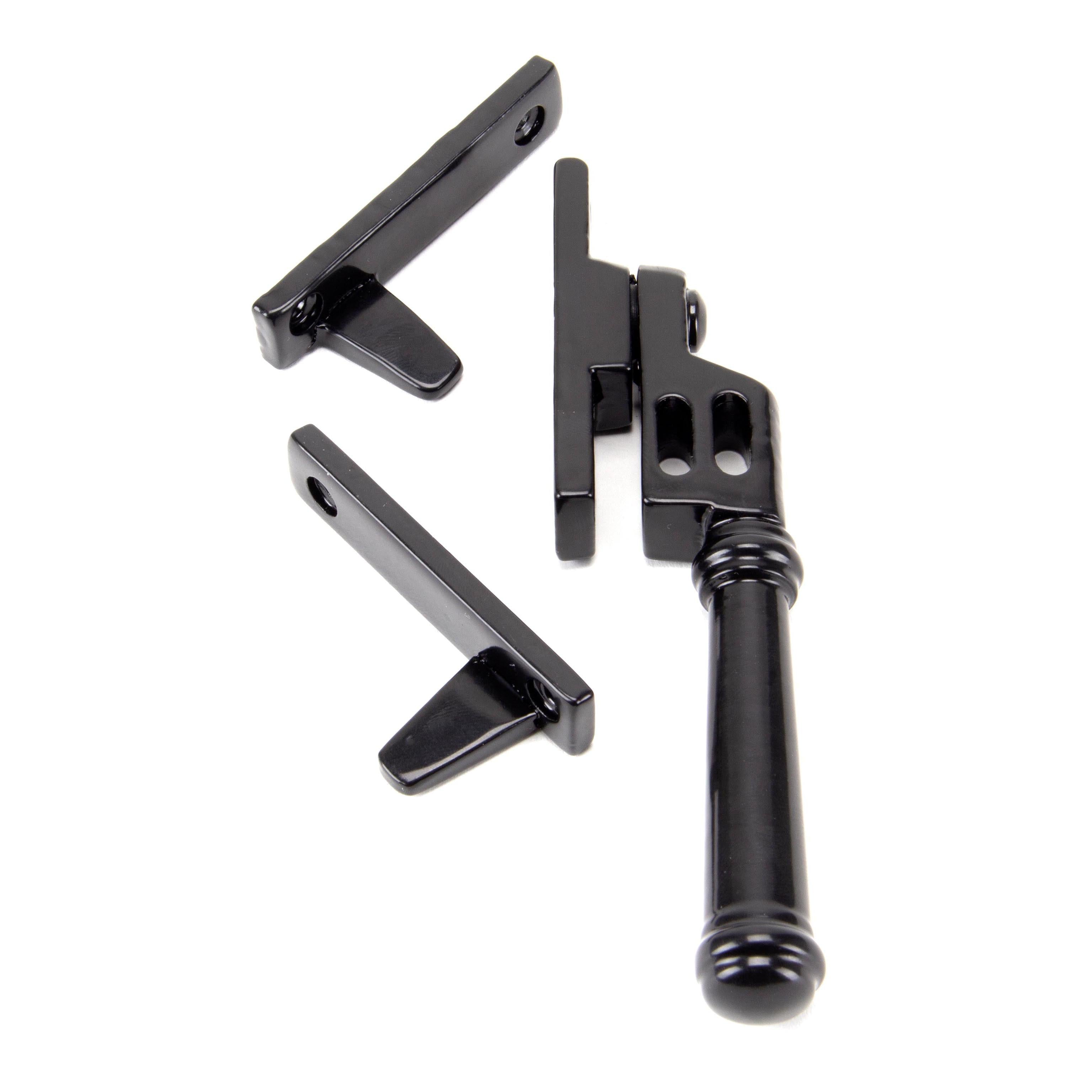 Black Locking Night-Vent Regency Fastener | From The Anvil - Night-Vent Fasteners - From The Anvil - Yester Home