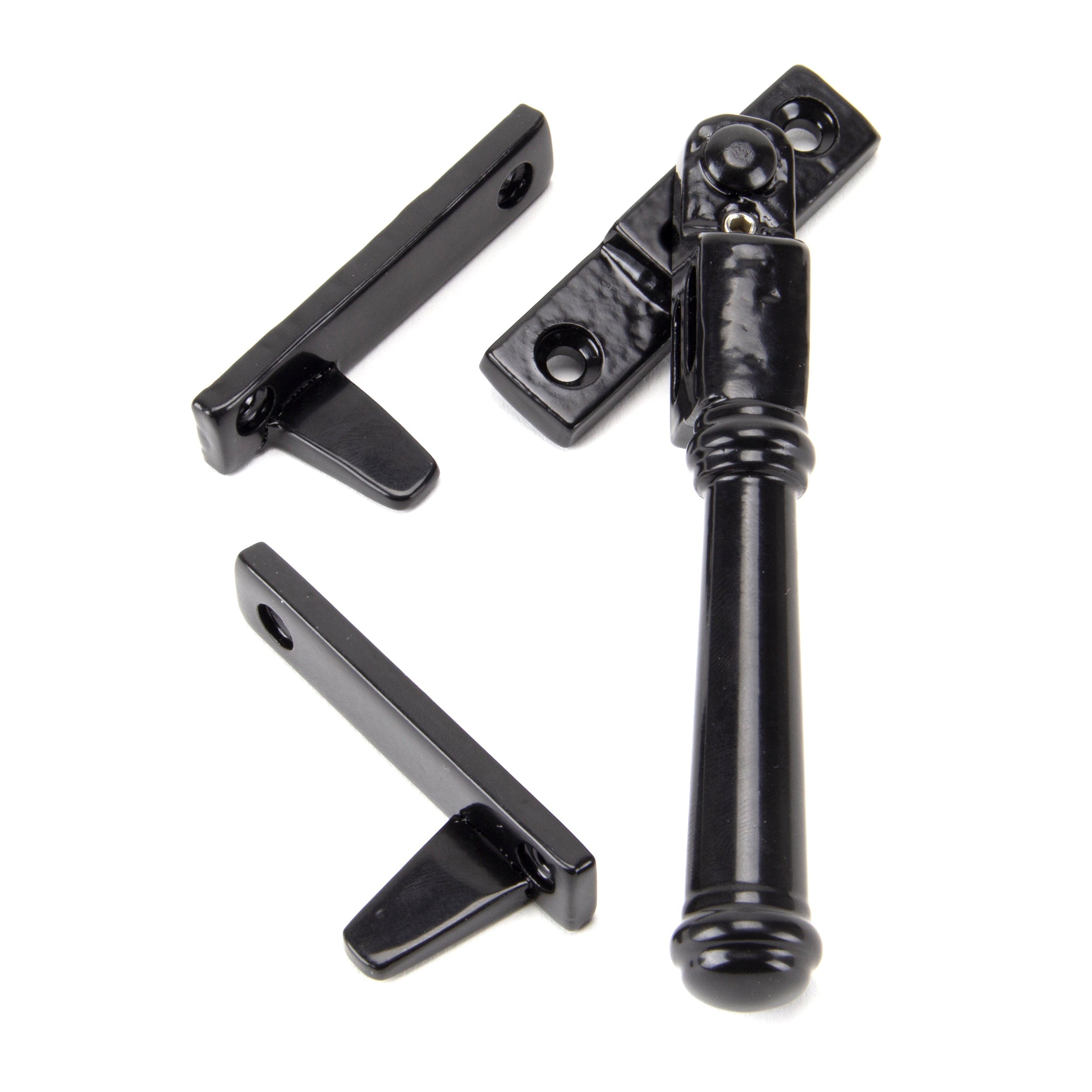Black Locking Night-Vent Regency Fastener | From The Anvil-Night-Vent Fasteners-Yester Home