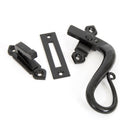 Black Locking Shepherd's Crook Fastener - RH | From The Anvil-Locking Fasteners-Yester Home