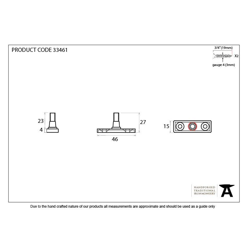 Black Locking Stay Pin | From The Anvil-Stay Pins-Yester Home