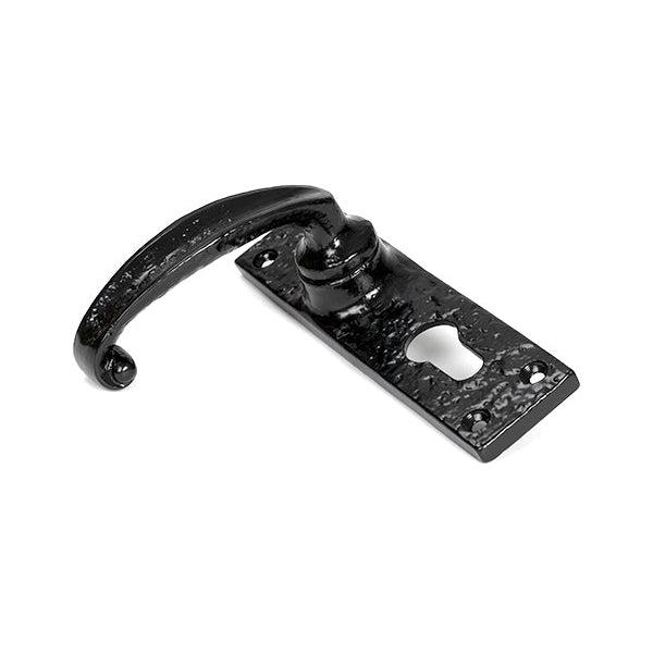 Black MF Lever Euro Lock Set | From The Anvil-Lever Euro-Yester Home