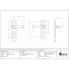 Black MF Lever Euro Lock Set | From The Anvil-Lever Euro-Yester Home