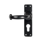 Black MF Lever Euro Lock Set | From The Anvil - Lever Euro - From The Anvil - Yester Home