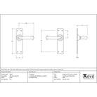 Black MF Lever Latch Set | From The Anvil - Lever Latch - From The Anvil - Yester Home