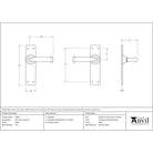 Black MF Lever Latch Set | From The Anvil-Lever Latch-Yester Home