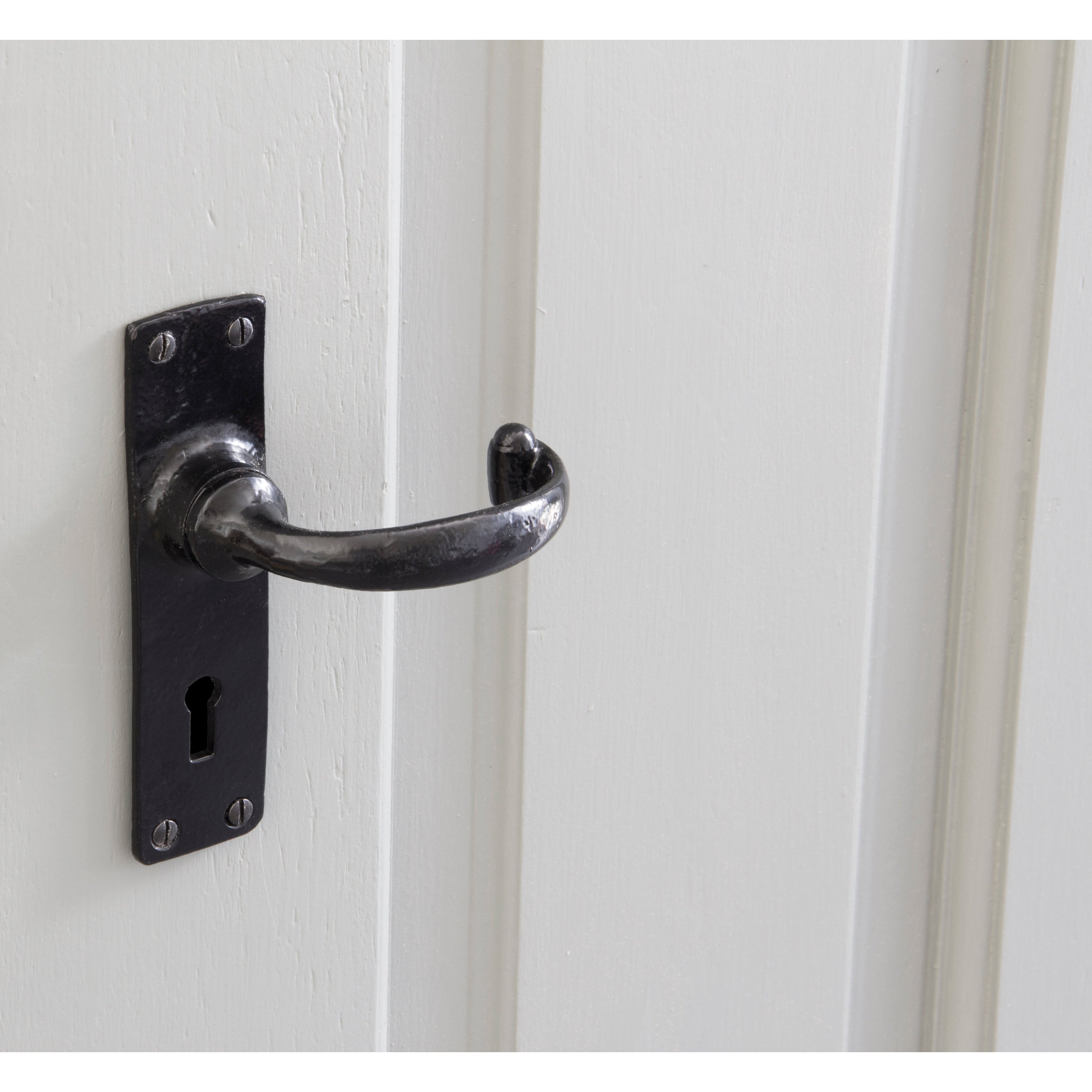 Black MF Lever Lock Set | From The Anvil-Lever Lock-Yester Home