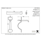Black Medium Bean Thumblatch | From The Anvil-Thumblatches-Yester Home