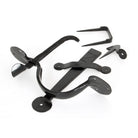 Black Medium Bean Thumblatch | From The Anvil - Thumblatches - From The Anvil - Yester Home