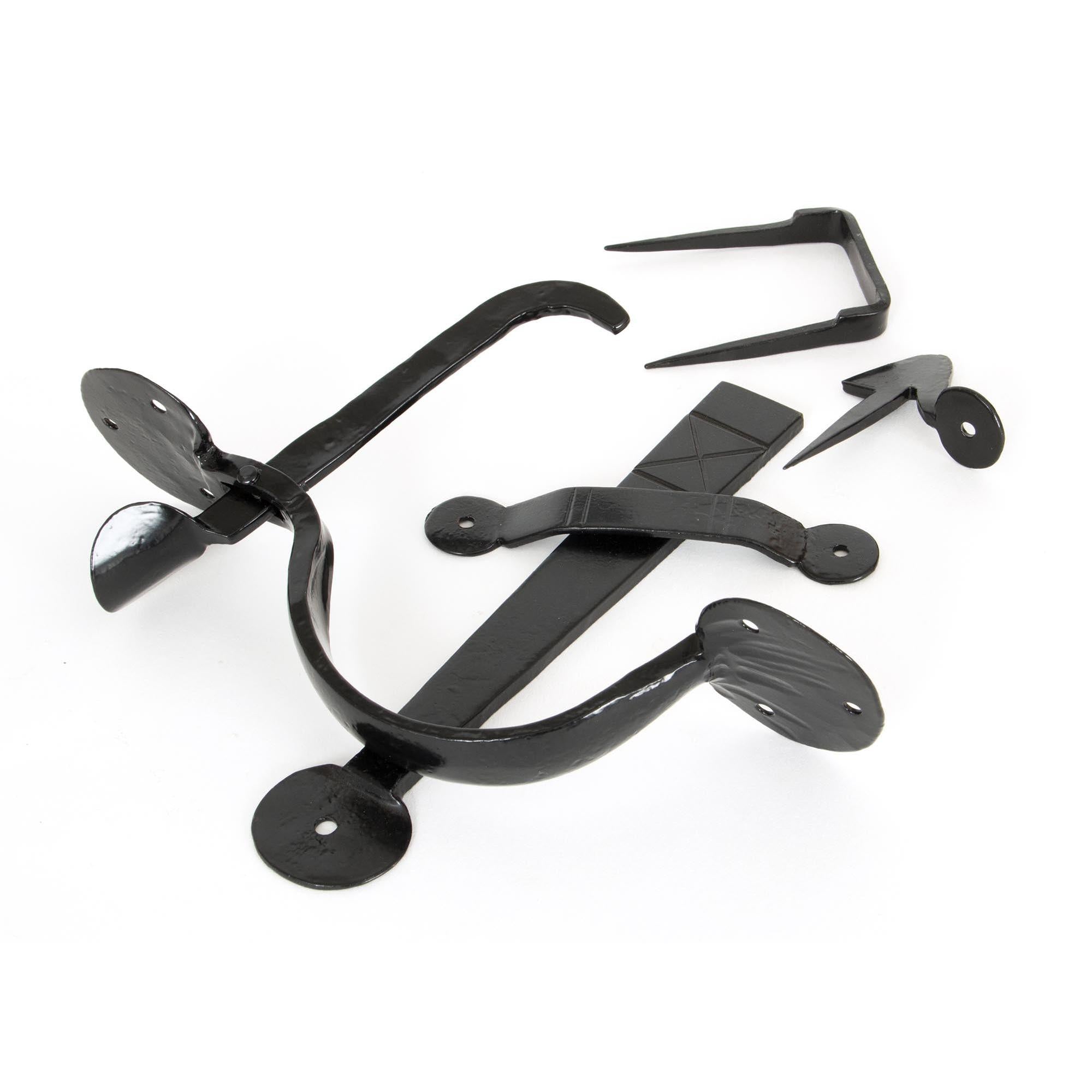 Black Medium Bean Thumblatch | From The Anvil - Thumblatches - From The Anvil - Yester Home