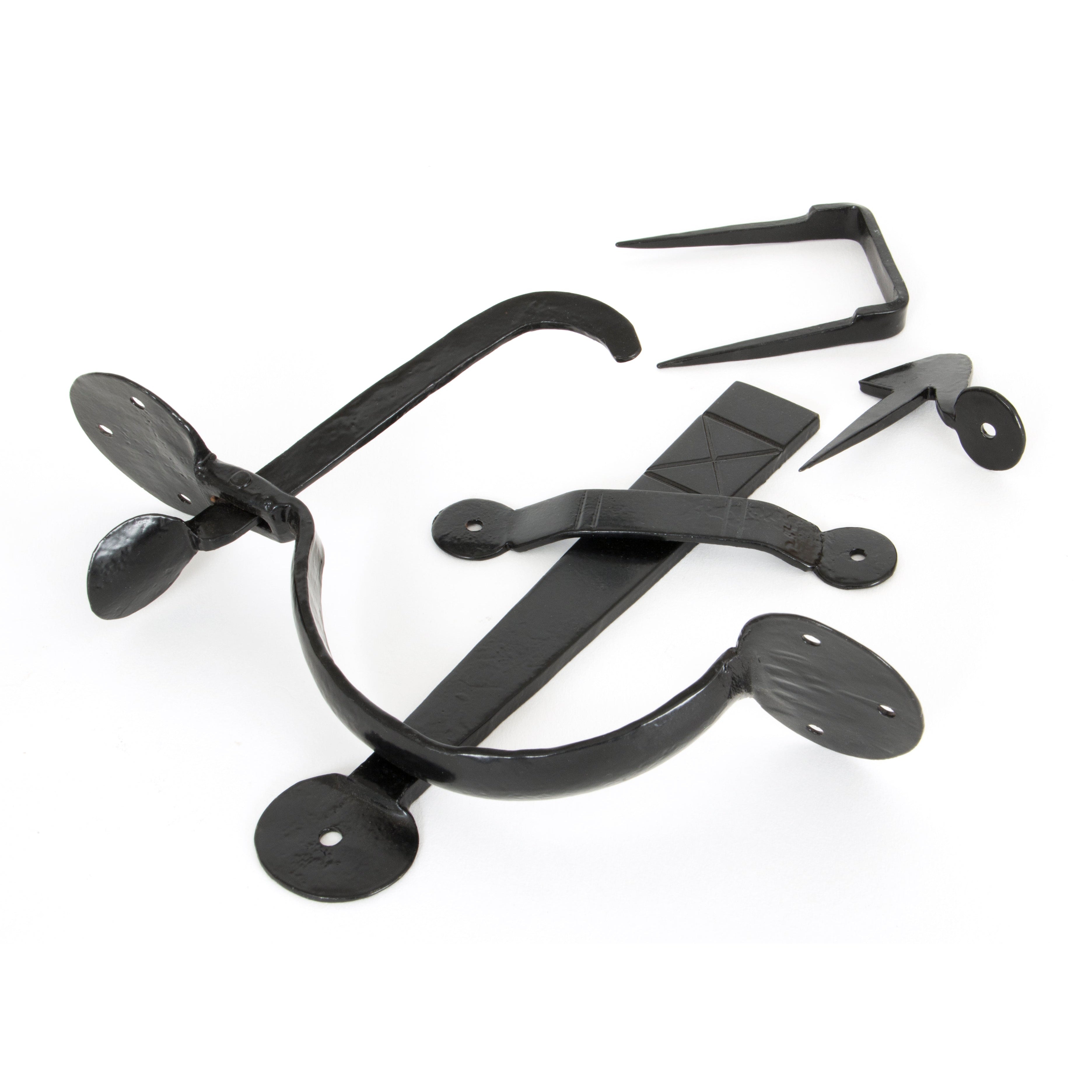 Black Medium Bean Thumblatch - XL | From The Anvil-Thumblatches-Yester Home