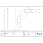 Black Mending Bracket | From The Anvil - Mending Brackets - From The Anvil - Yester Home