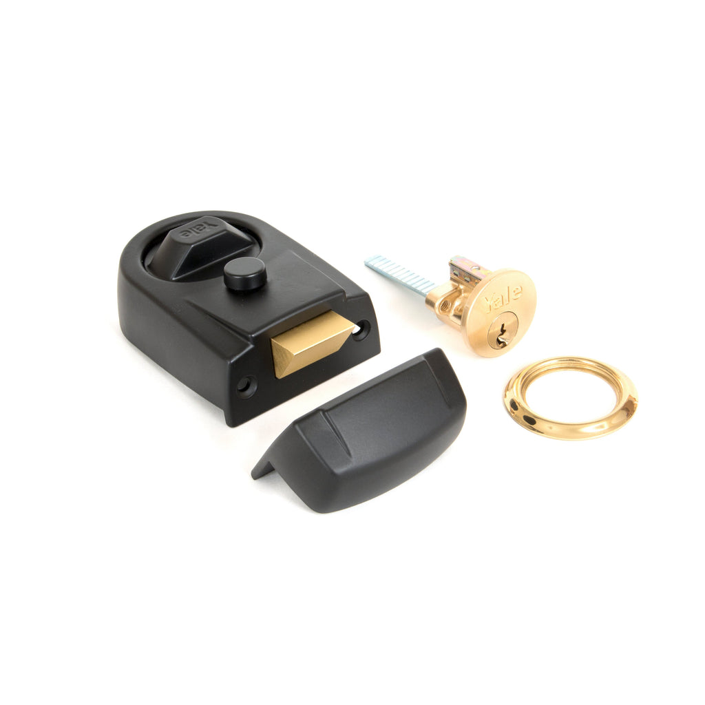 Black Modern Case Night Latch | From The Anvil-Night Latches-Yester Home