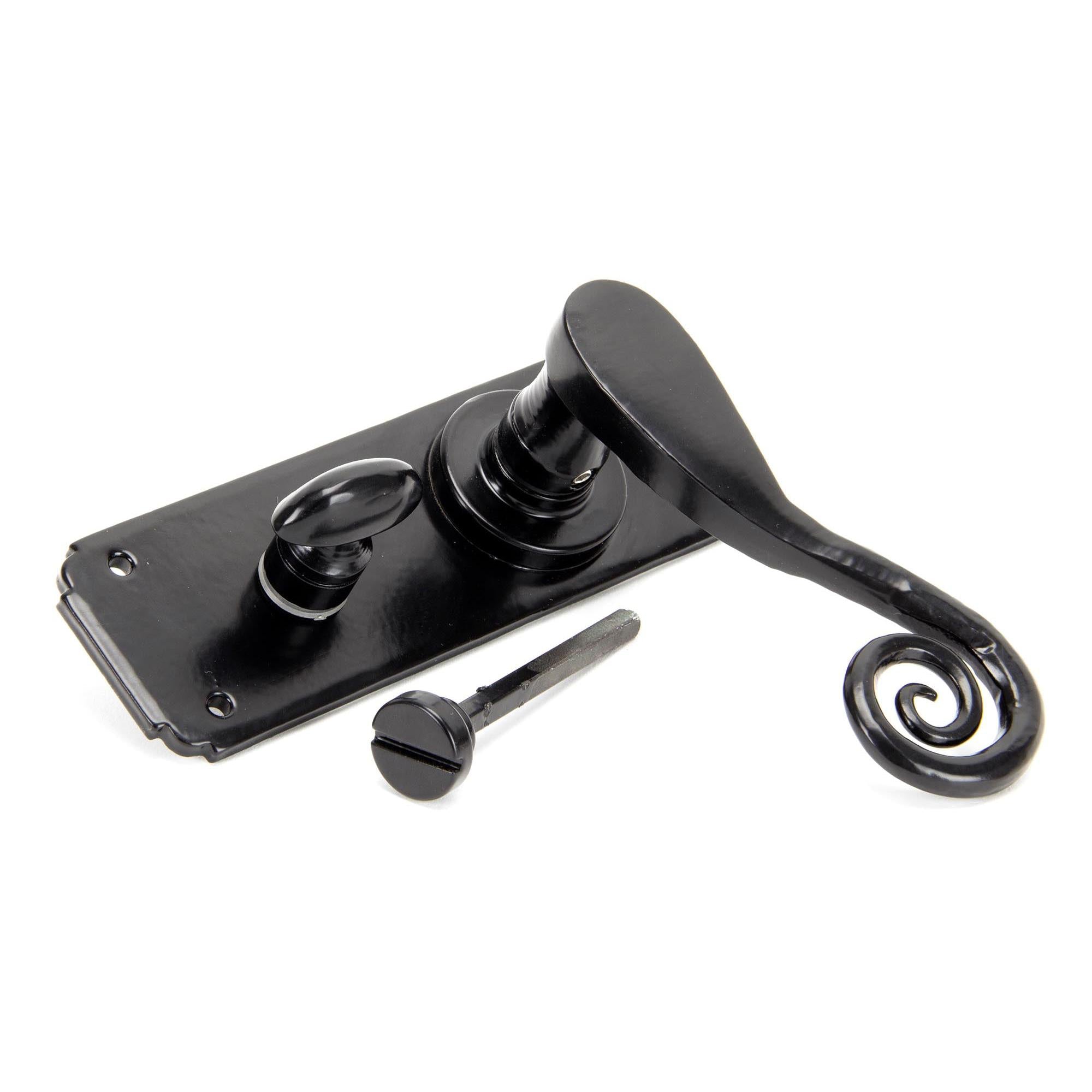 Black Monkeytail Lever Bathroom Set | From The Anvil - Lever Bathroom - From The Anvil - Yester Home