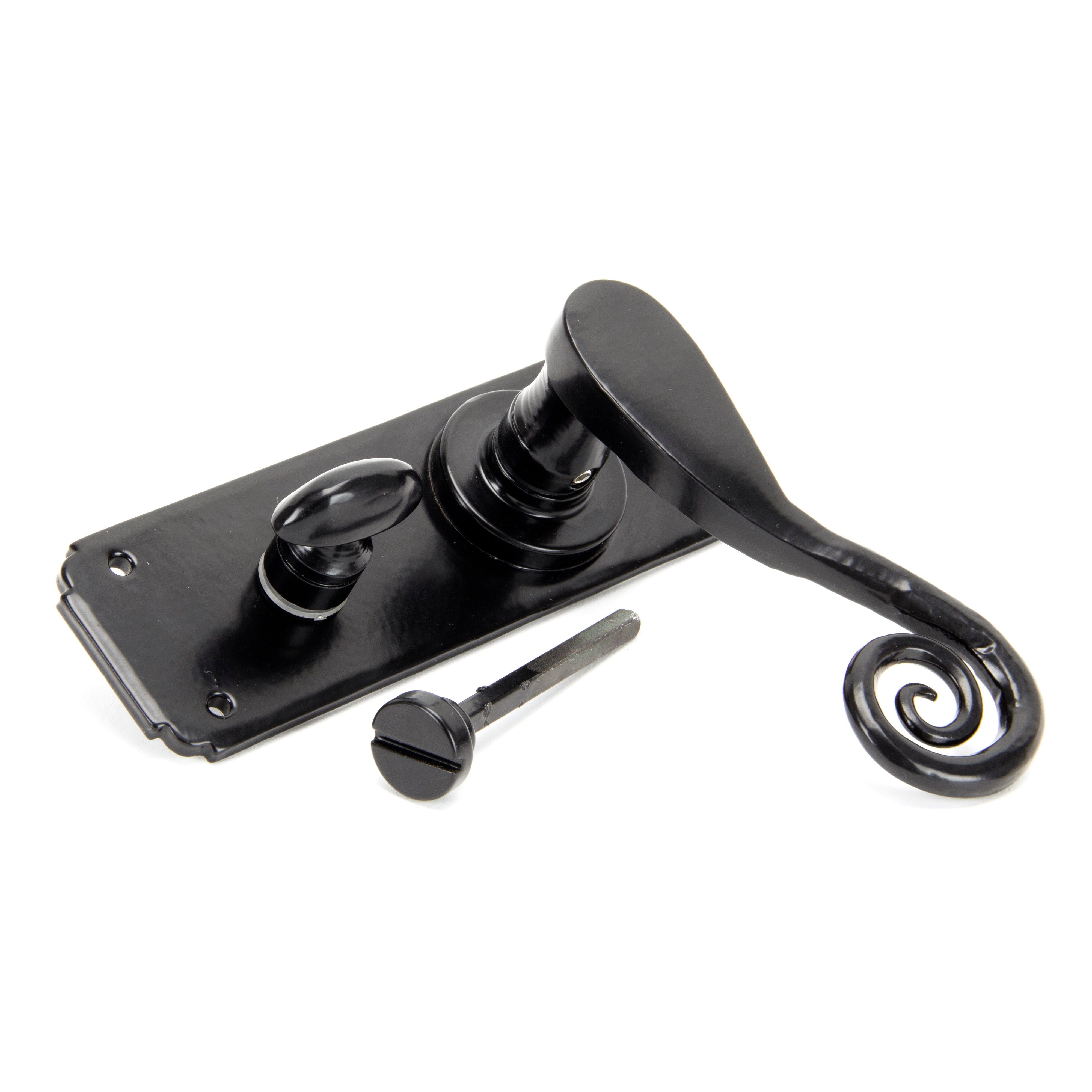 Black Monkeytail Lever Bathroom Set | From The Anvil-Lever Bathroom-Yester Home