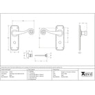 Black Monkeytail Lever Bathroom Set | From The Anvil-Lever Bathroom-Yester Home
