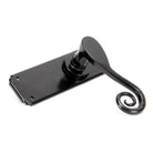 Black Monkeytail Lever Latch Set | From The Anvil - Lever Latch - From The Anvil - Yester Home
