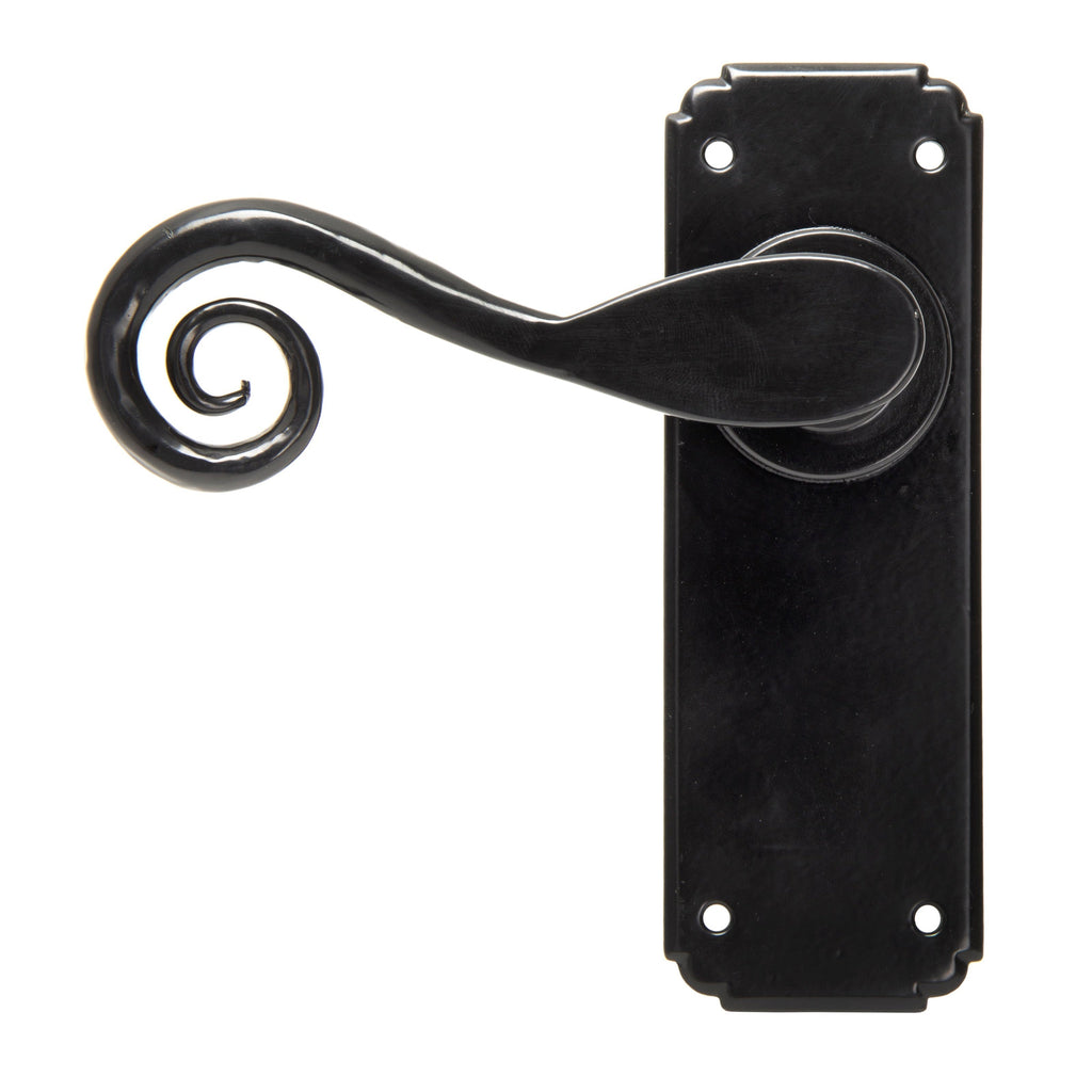 Black Monkeytail Lever Latch Set | From The Anvil