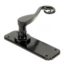 Black Monkeytail Lever Latch Set | From The Anvil-Lever Latch-Yester Home