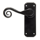 Black Monkeytail Lever Latch Set | From The Anvil - Lever Latch - From The Anvil - Yester Home