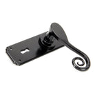 Black Monkeytail Lever Lock Set | From The Anvil-Lever Lock-Yester Home