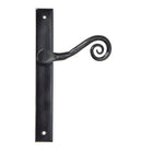 Black Monkeytail Slimline Lever Espag. Latch Set - LH | From The Anvil-Espagnolette-Yester Home