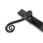 Black Monkeytail Slimline Lever Espag. Latch Set - LH | From The Anvil - Espagnolette - From The Anvil - Yester Home