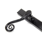 Black Monkeytail Slimline Lever Espag. Latch Set - LH | From The Anvil-Espagnolette-Yester Home