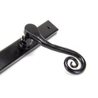 Black Monkeytail Slimline Lever Espag. Latch Set - LH | From The Anvil-Espagnolette-Yester Home