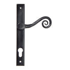 Black Monkeytail Slimline Lever Espag. Lock Set - LH | From The Anvil - Espagnolette - From The Anvil - Yester Home