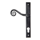 Black Monkeytail Slimline Lever Espag. Lock Set - RH | From The Anvil - Espagnolette - From The Anvil - Yester Home
