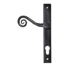 Black Monkeytail Slimline Lever Espag. Lock Set - RH | From The Anvil-Espagnolette-Yester Home