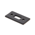 Black Mortice Plate for 6" Cranked Bolt | From The Anvil - Bolt Accessories - From The Anvil - Yester Home