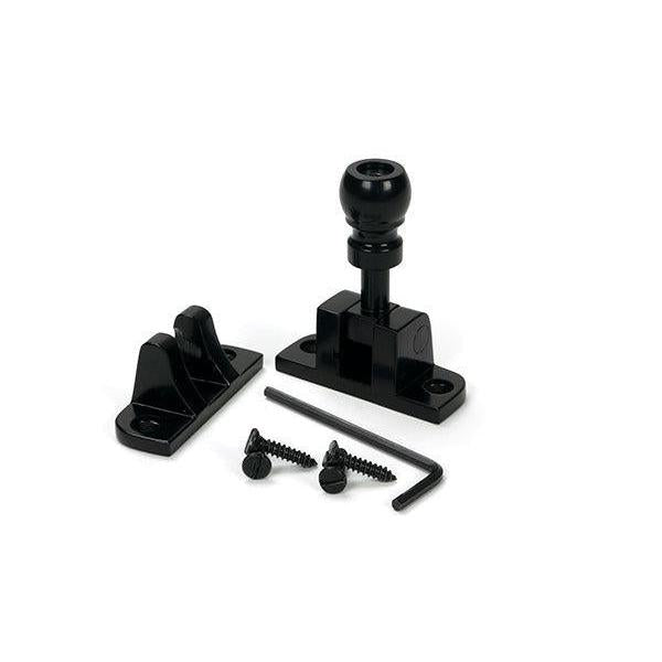 Black Mushroom Brighton Fastener (Radiused) - Brighton Fasteners - From The Anvil - Yester Home