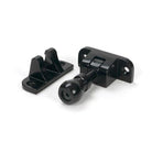 Black Mushroom Brighton Fastener (Radiused) - Brighton Fasteners - From The Anvil - Yester Home