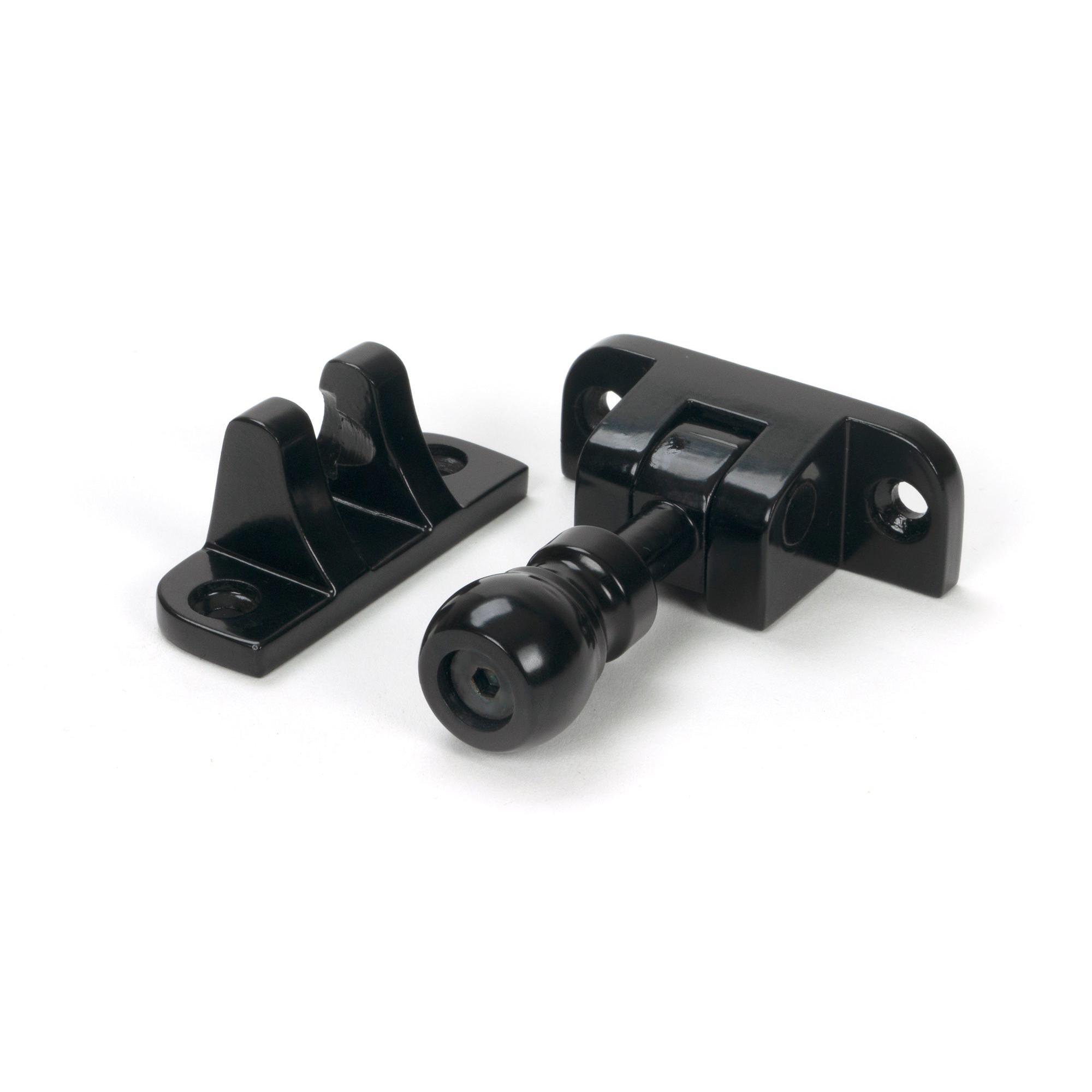 Black Mushroom Brighton Fastener (Radiused) - Brighton Fasteners - From The Anvil - Yester Home