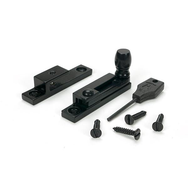 Black Mushroom Quadrant Fastener - Narrow - Quadrant Fasteners - From The Anvil - Yester Home