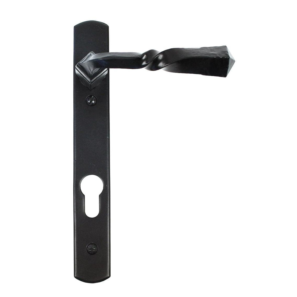 Black Narrow Lever Espag. Lock Set | From The Anvil