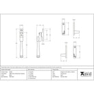 Black Night-Vent Locking Avon Fastener | From The Anvil-Night-Vent Fasteners-Yester Home