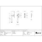 Black Night-Vent Locking Avon Fastener (Steel Window) - Night-Vent Fasteners - From The Anvil - Yester Home