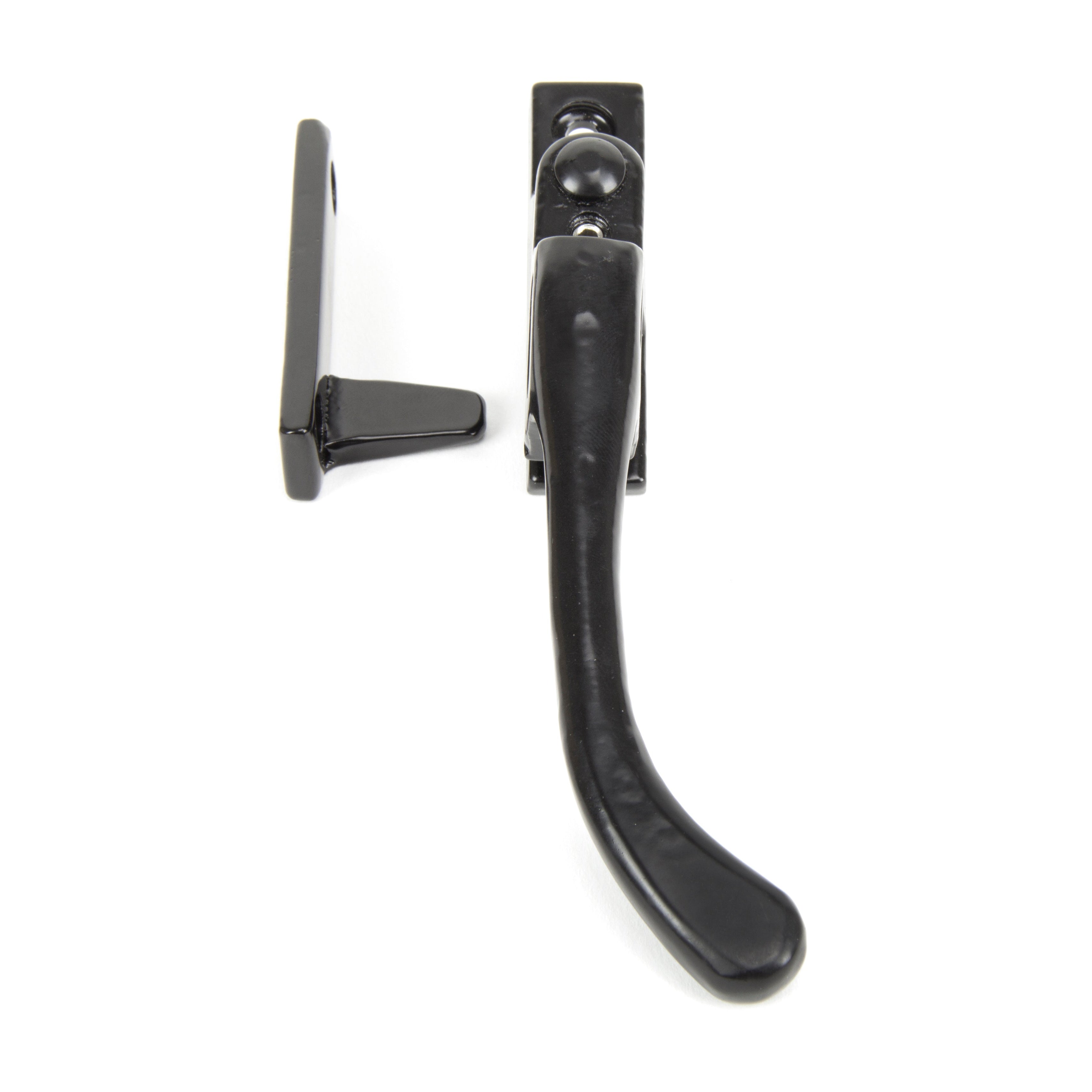 Black Night-Vent Locking Peardrop Fastener - RH | From The Anvil-Night-Vent Fasteners-Yester Home