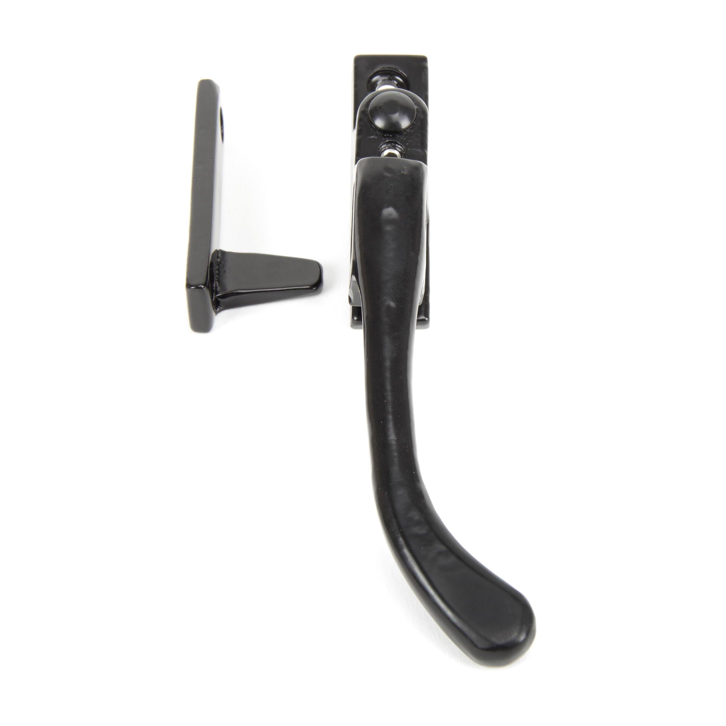 Black Night-Vent Locking Peardrop Fastener - RH | From The Anvil - Night-Vent Fasteners - From The Anvil - Yester Home