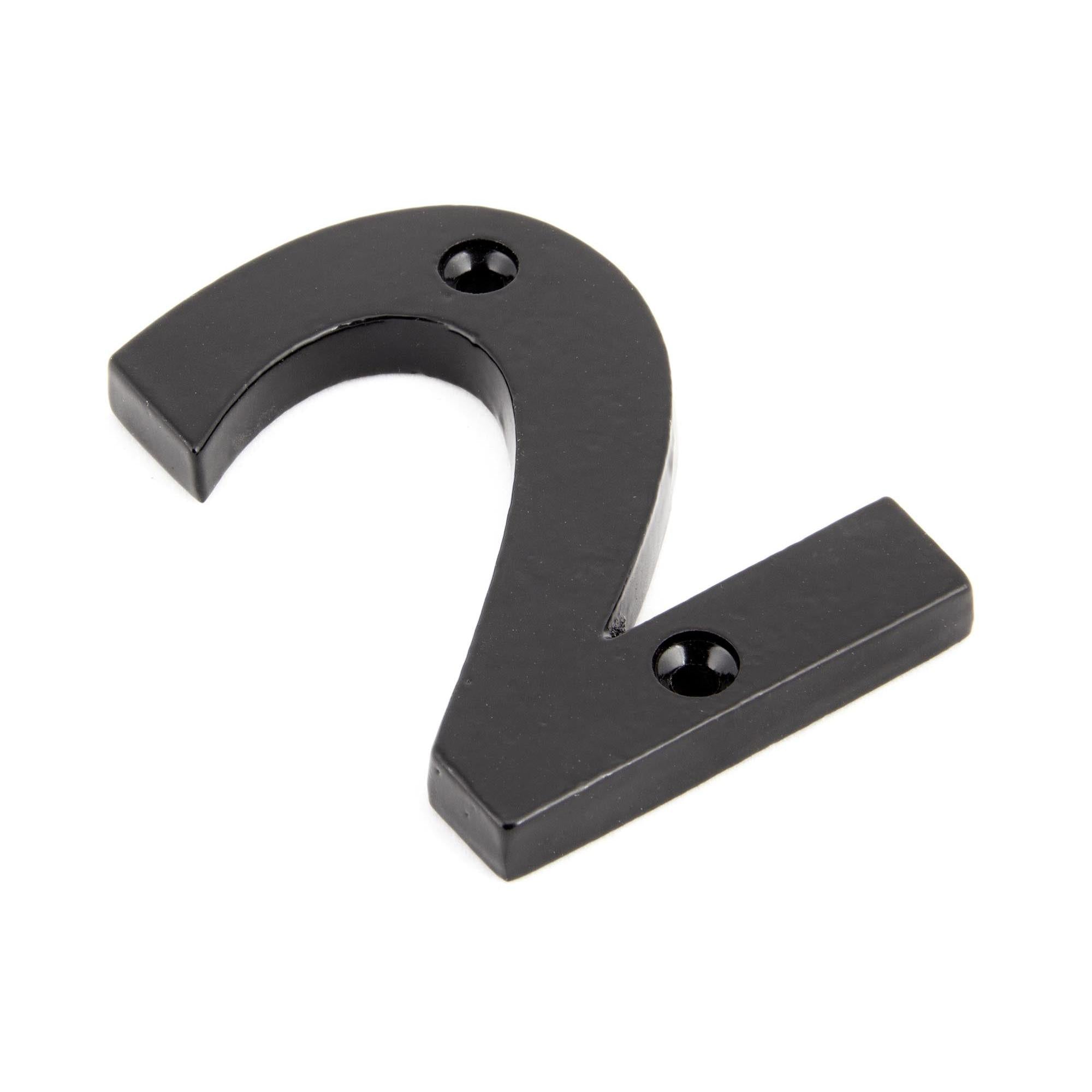 Black Numeral 2 | From The Anvil - Numerals - From The Anvil - Yester Home