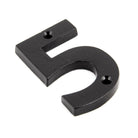 Black Numeral 5 | From The Anvil - Numerals - From The Anvil - Yester Home