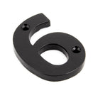 Black Numeral 6 | From The Anvil - Numerals - From The Anvil - Yester Home