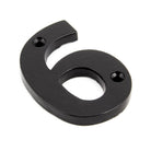 Black Numeral 6 | From The Anvil-Numerals-Yester Home