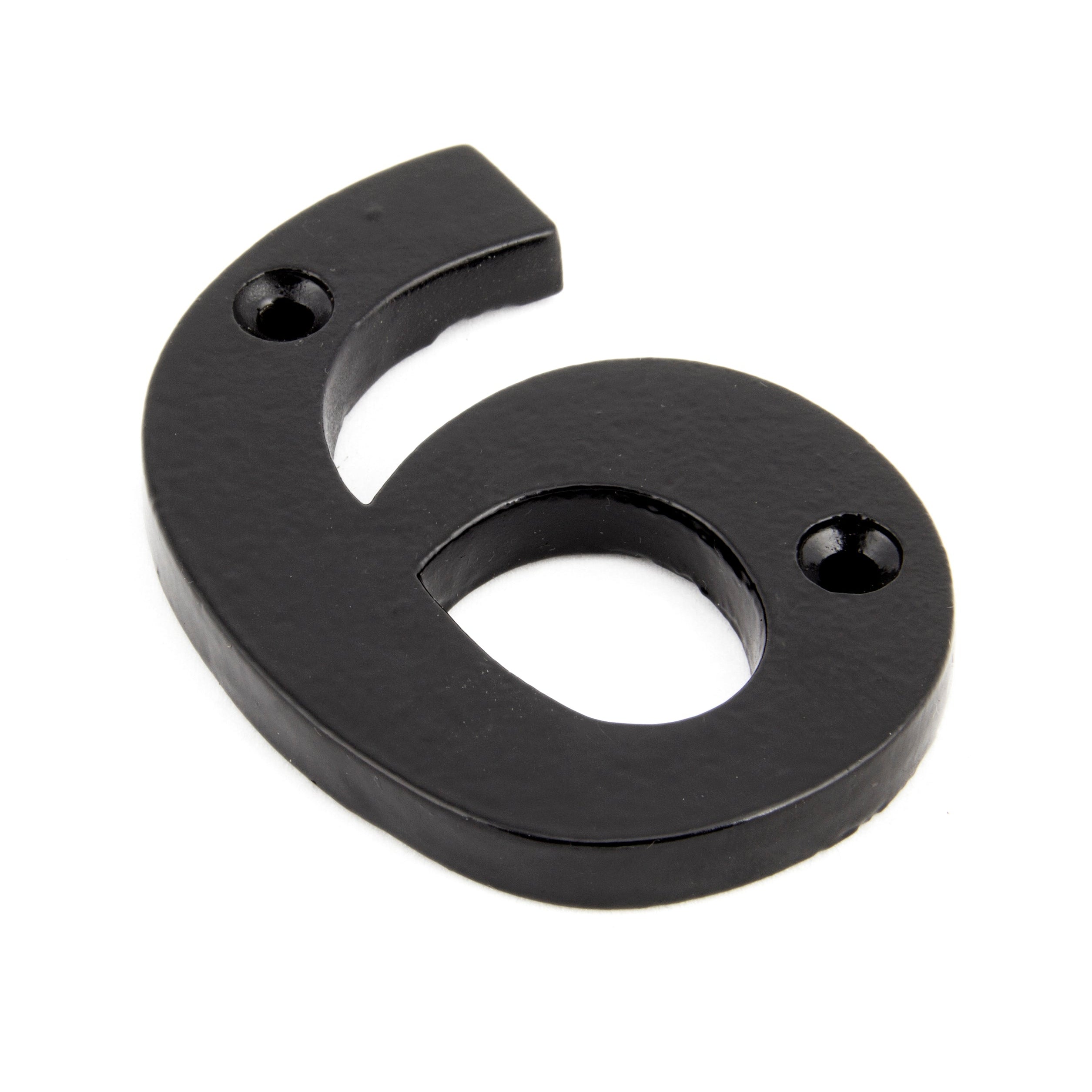 Black Numeral 6 | From The Anvil-Numerals-Yester Home