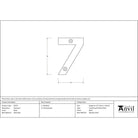 Black Numeral 7 | From The Anvil - Numerals - From The Anvil - Yester Home